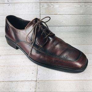 Alfani men’s brown leather Oxford shoes